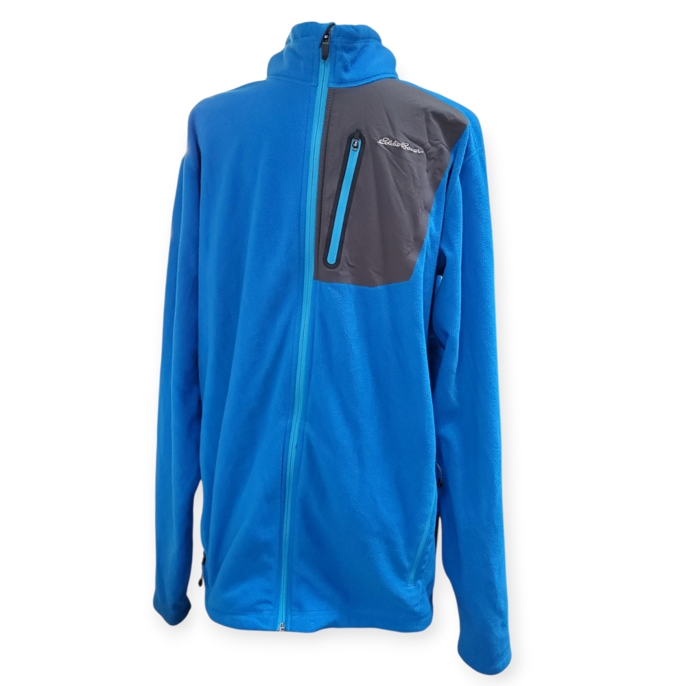 Eddie Bauer Men's Blue and Gray Performance Jacket
